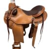 R.W. Bowman Handmade B-light Ranch Saddle with Custom Stirrups
