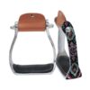 Youth Shimmering Beaded Navajo Print Stirrup