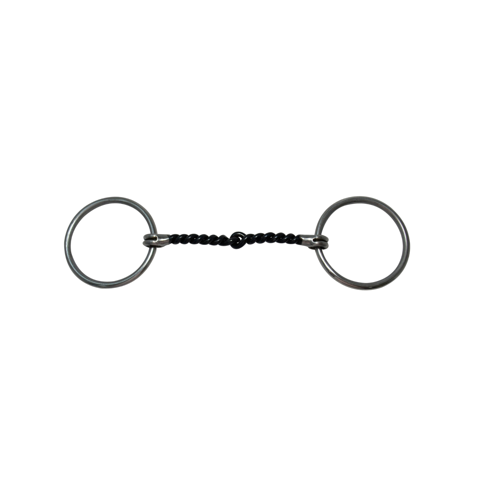 Diamond R 3/8'' Twisted Sweet Iron Loose Ring Snaffle