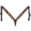Circle Y Distressed Beaded Floral Breast Collar