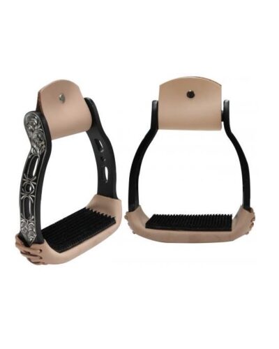 Aluminum Stirrups w/ Engraved Cut Out Design