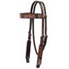 Circle Y 5/8'' Headstall with Distressed Beaded Floral