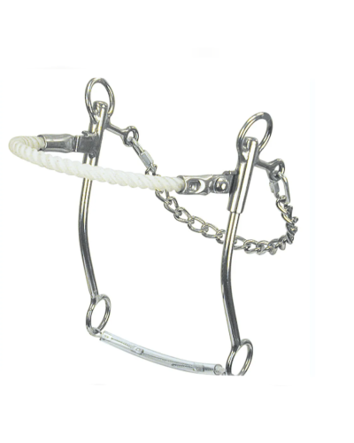 Reinsman Jim Warner Hackamore- Long Shank Rope Nose