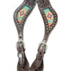 Circle Y Spur Straps with Bead Inlay