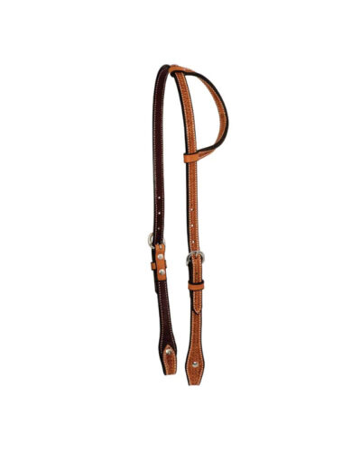 5/8'' Golden Spider Stamp Slip Ear Headstall