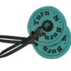 Teal "Turn 'N' Burn" Leather Bit Guards
