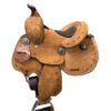Kids Buckstitch Roughout Barrel Saddle
