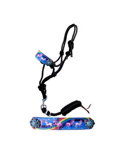 Pony Rainbow Unicorn Cowboy Knot Rope Halter
