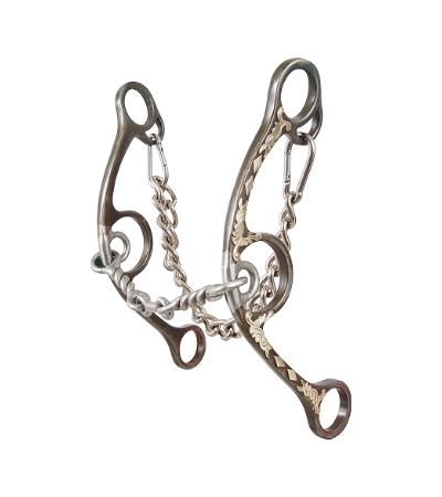 Classic Equine Sherry Cervi Diamond Limited Gag Long Shank Twisted Wire Dogbone Bit