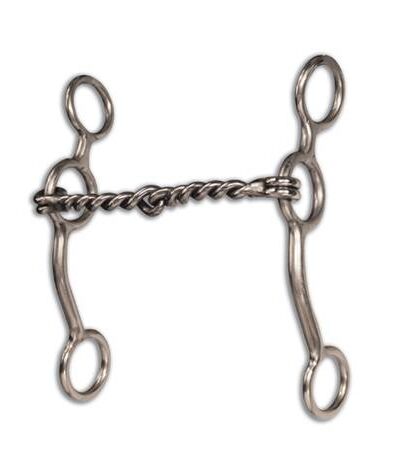 Professionals Choice Equisential Performance Long Shank Twisted Wire Snaffle Bit
