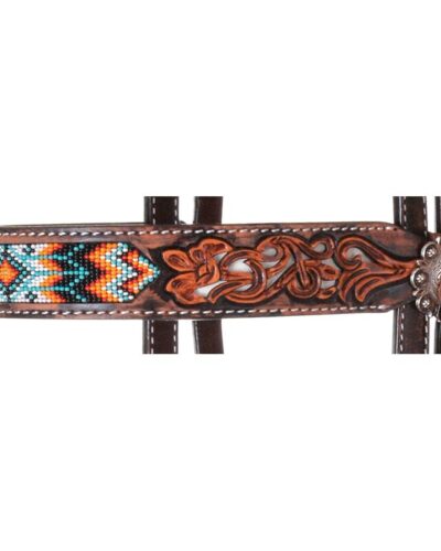 Alternative view of Circle Y Sunset Beaded Browband Headstall