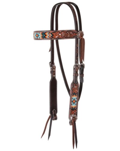 Circle Y Sunset Beaded Browband Headstall