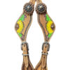 Hand Painted Ladies Sunflower & Cactus Design Spur Straps