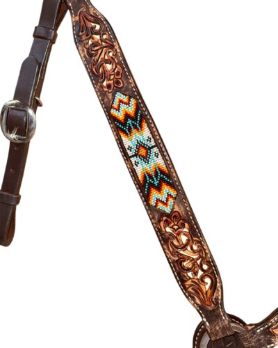 Alternative view of Circle Y Sunset Beaded Breastcollar