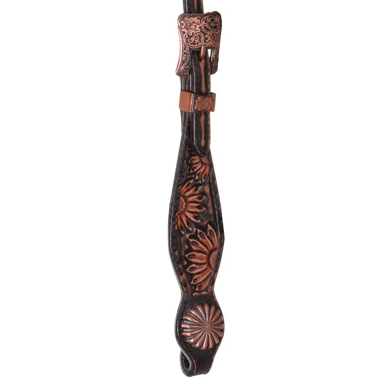 Showman ® Hand Painted Sunflower and Cactus Browband Headstall and Breastcollar Set with Fringe.