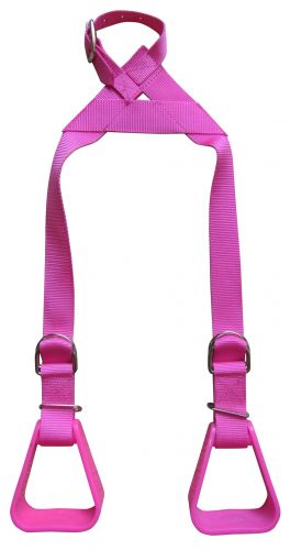 Alternative view of Heavy Duty Nylon Colored Adjustable Buddy Stirrups