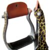 Cheetah Print Aluminum Stirrups