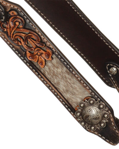 Alternative view of Circle Y Inlaid Floral 1-Ear Headstall