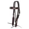 Circle Y Distressed Southwestern Beaded Inlay Browband Headstall