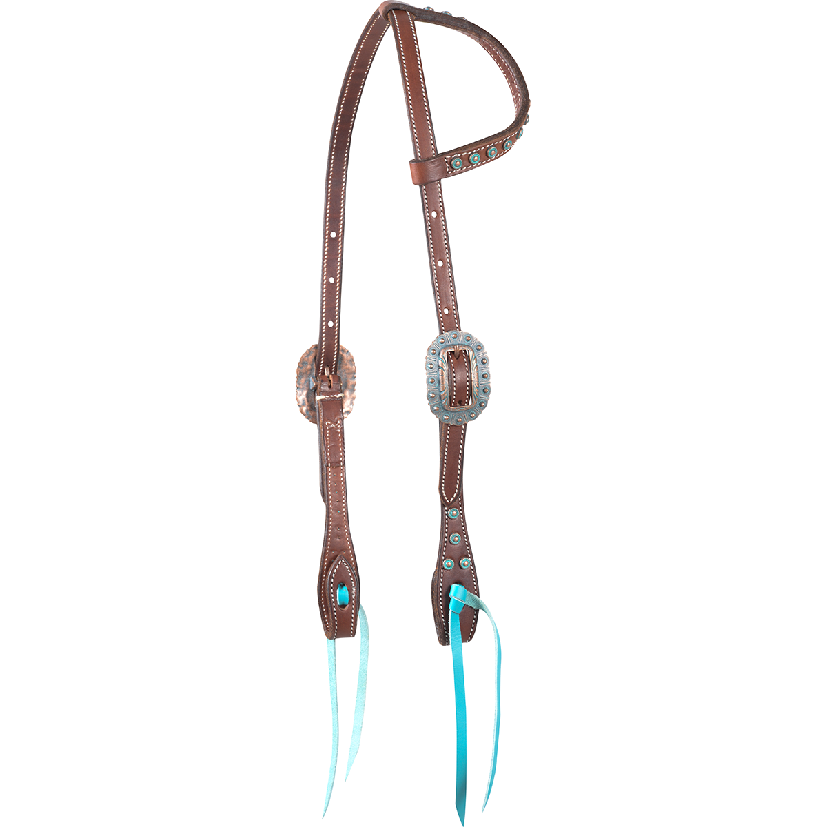 Martin Saddlery Turquoise Accented 1-Ear Headstall