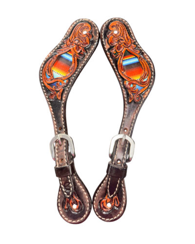 Circle Y Serape Print Spur Straps