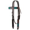 Circle Y Inlaid Floral Browband Headstall