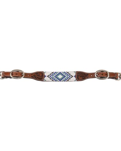 Circle Y Infinity Bead Blue Diamond Wither Strap