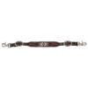 Circle Y Distressed Southwestern Beaded Inlay Wither Strap