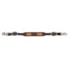 Circle Y Distressed Buckstitch Exotic Inlay Wither Strap