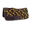 Pony Size 24'' x 24'' Sunflower Design Saddle Pad