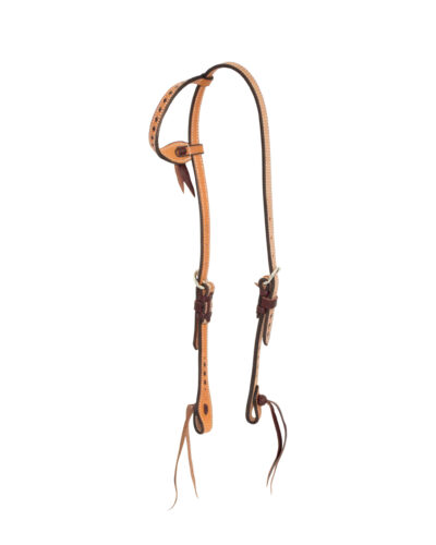 5/8'' Roughout Buckstitched 1-Ear Headstall