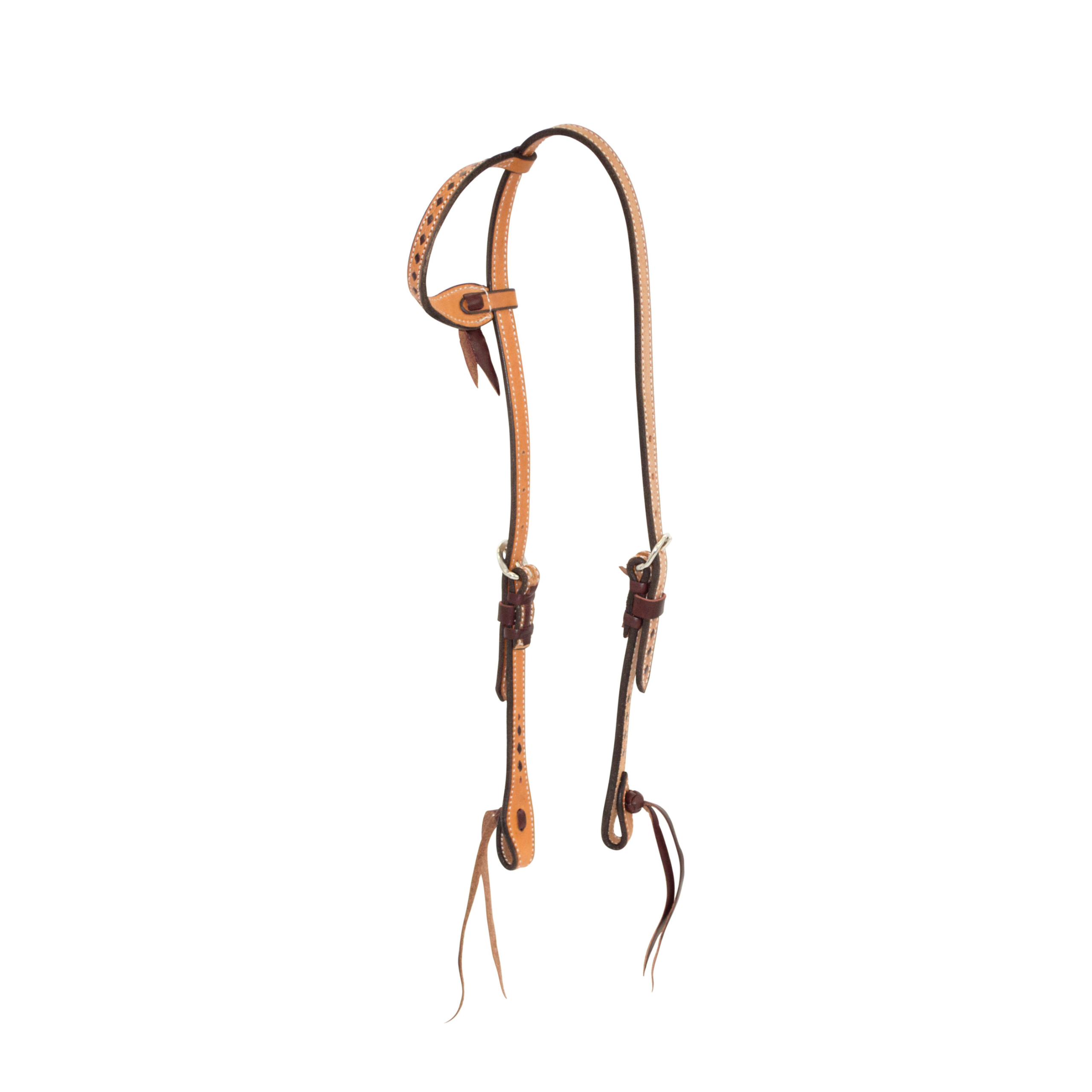 5/8'' Roughout Buckstitched 1-Ear Headstall