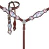 Pony Size Tie Dye Unicorn Printed Headstall & Breastcollar Set