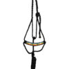 Black Cactus/Steer Headed Beaded Mule Tape Rope Halter