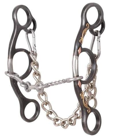 Classic Equine Diamond Short Shank Small Twisted Wire Snaffle Bit