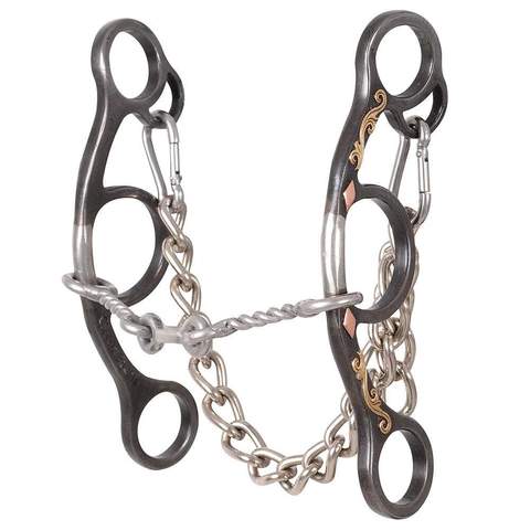 Classic Equine Diamond Short Shank Small Twisted Wire Snaffle Bit