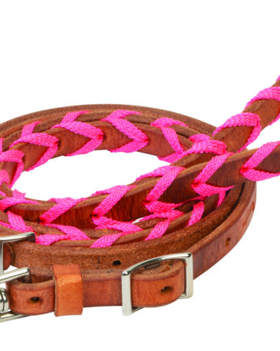 Weaver Laced Barrel Rein w/ Polyester Shoe Lacing - Image 4