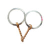 Weaver Single Twisted Copper Wire Mouth Ring Snaffle Bit
