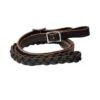 Leather Braided Middle Roping Rein w/ Buckles