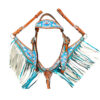 Pony Size Rainbow Unicorn Headstall & Breastcollar Set