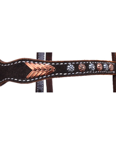 Circle Y Metallic Lace Browband Headstall - Image 2