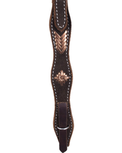 Circle Y Metallic Lace Browband Headstall - Image 3