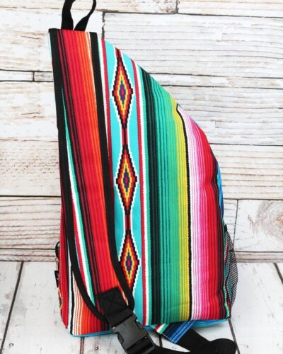 Alternative view of Southwest Serape Sling Backpack
