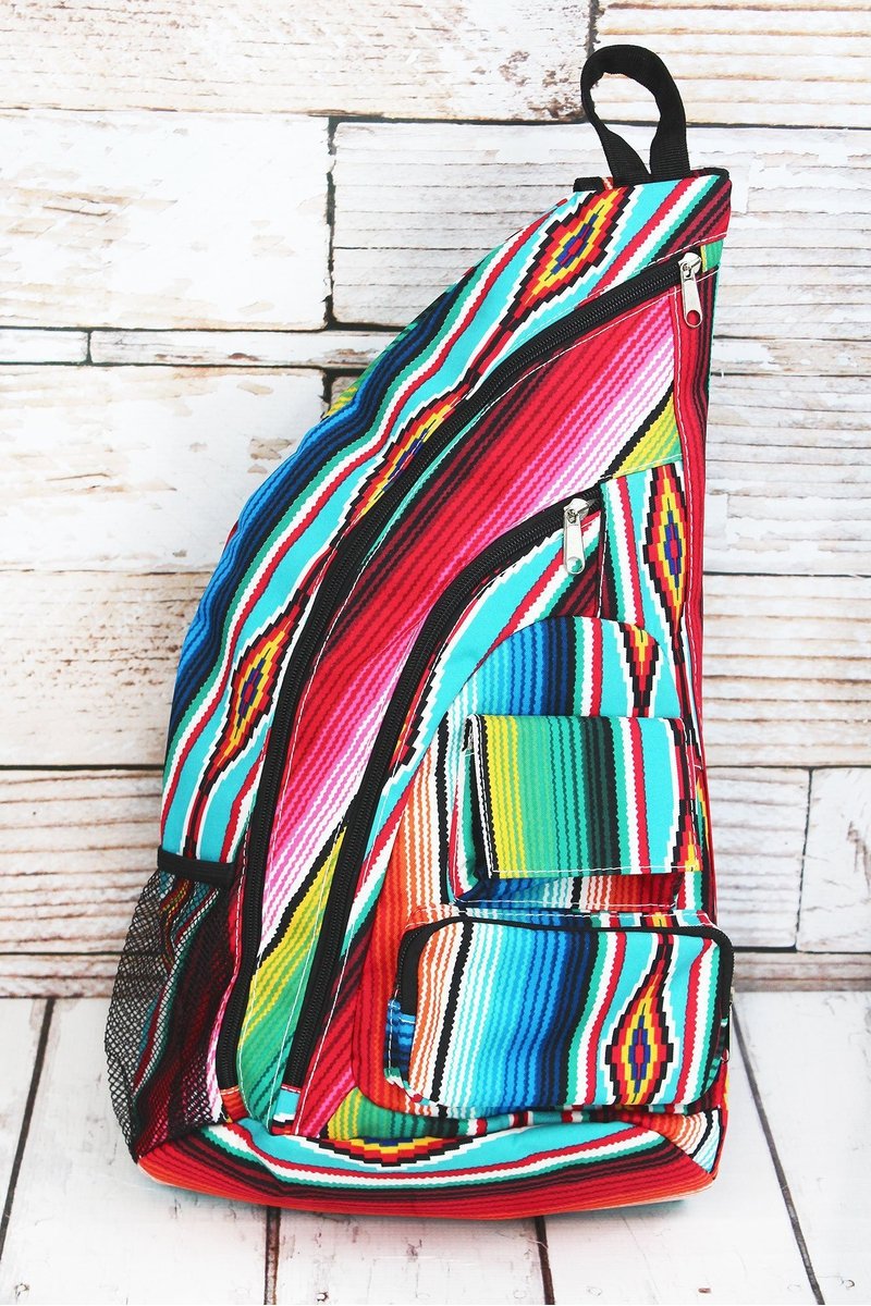 Southwest Serape Sling Backpack