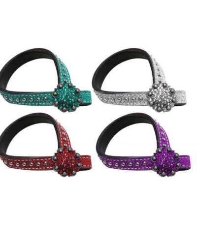 Glitter Leather Tie Down Keeper
