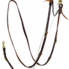 Heavy Oiled Flat Roping Rein German Martingale