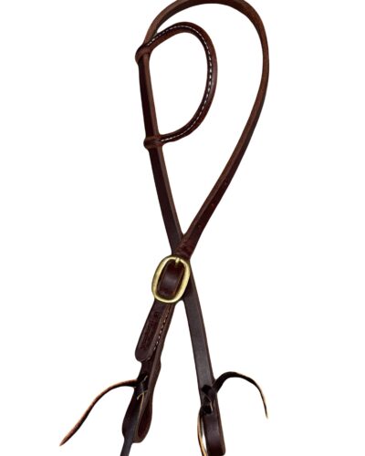 Heavy Oiled Single Buckle 1-Ear Headstall