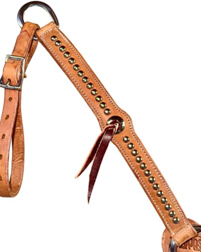 Alternative view of Light Oil Dotted Breastcollar w/ Conchos & Strings