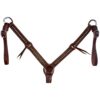 Heavy Oiled Dotted Breastcollar w/ Conchos & Strings