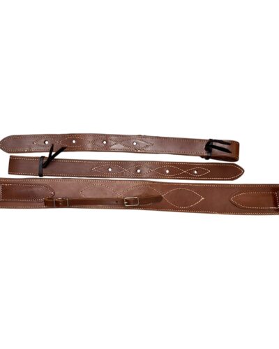 3'' Oiled Leather Rear Back Cinch Set